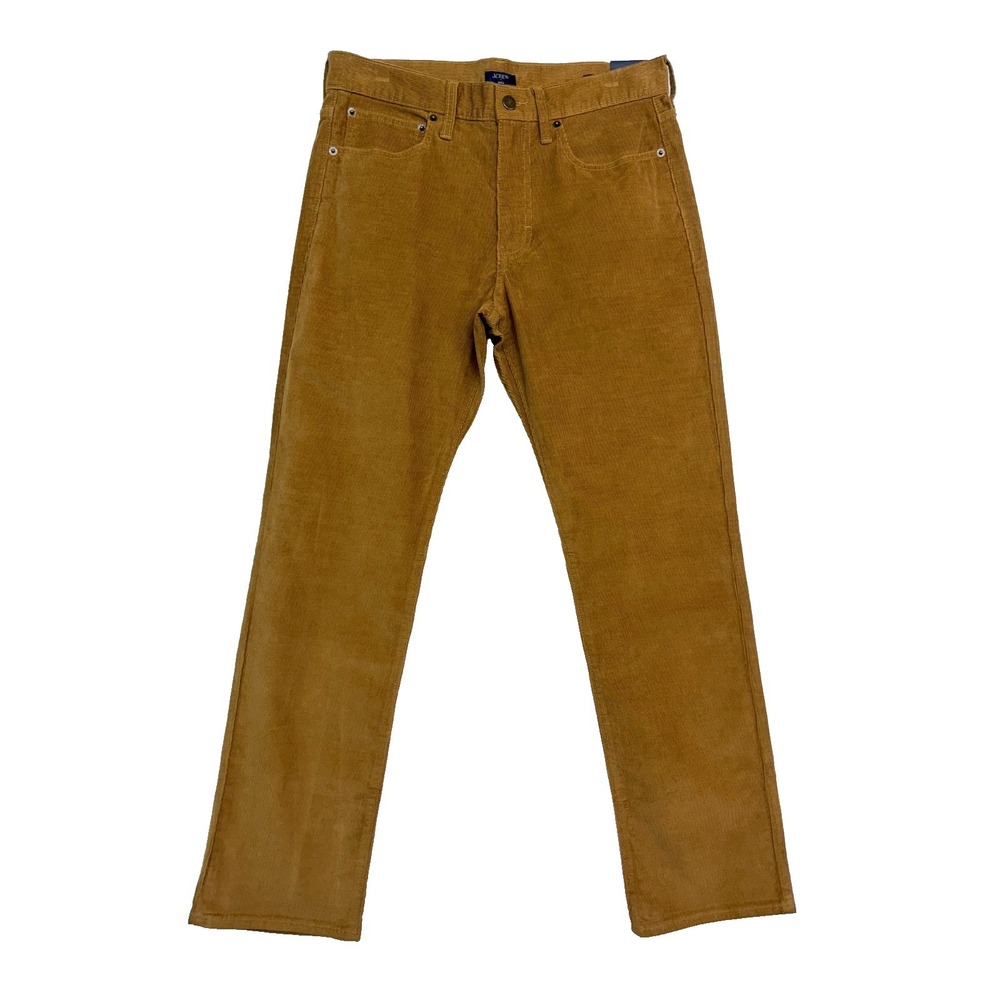 NEW J Crew 30x30 Tan Brown Corduroy Pants 5 Pocket‎ Cord Straight Flex Stretch